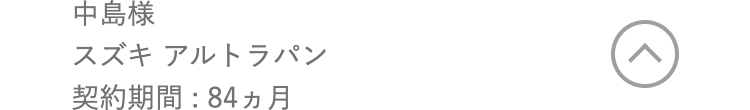 中島様
スズキ アルトラパン
契約期間 : 84ヵ月